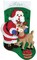 DIY Design Works Santa with Deer Apples Christmas Holiday Felt Stocking Kit 5238